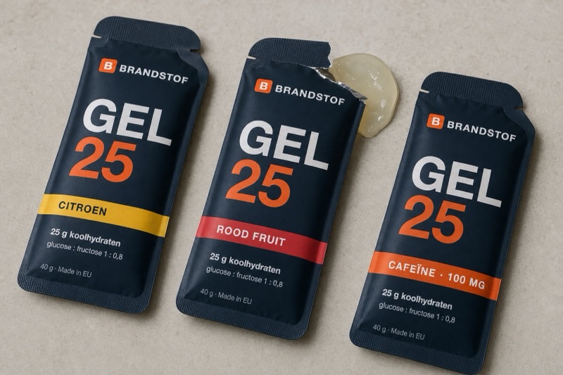 Gel 25 in citroen, rood fruit en met cafeïne: je kiest zelf de verhouding